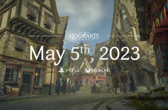A screenshot showing Hogwarts Legacy's release date for the PS4 and the Xbox One. 