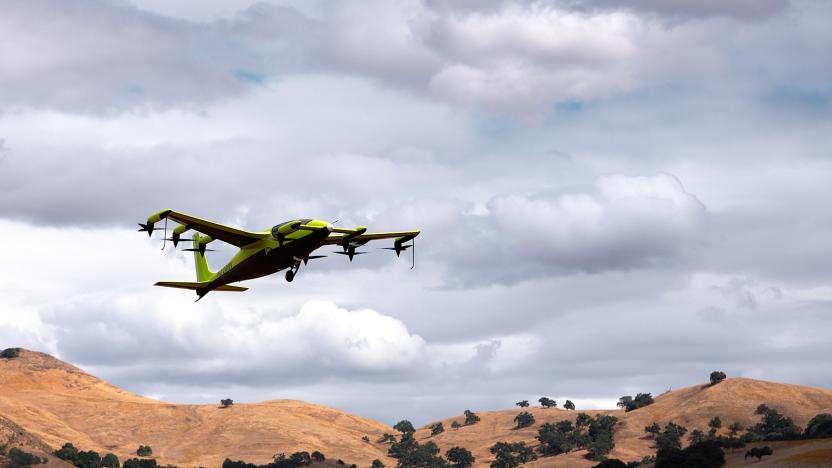 Kitty Hawk Heaviside aircraft takes flight