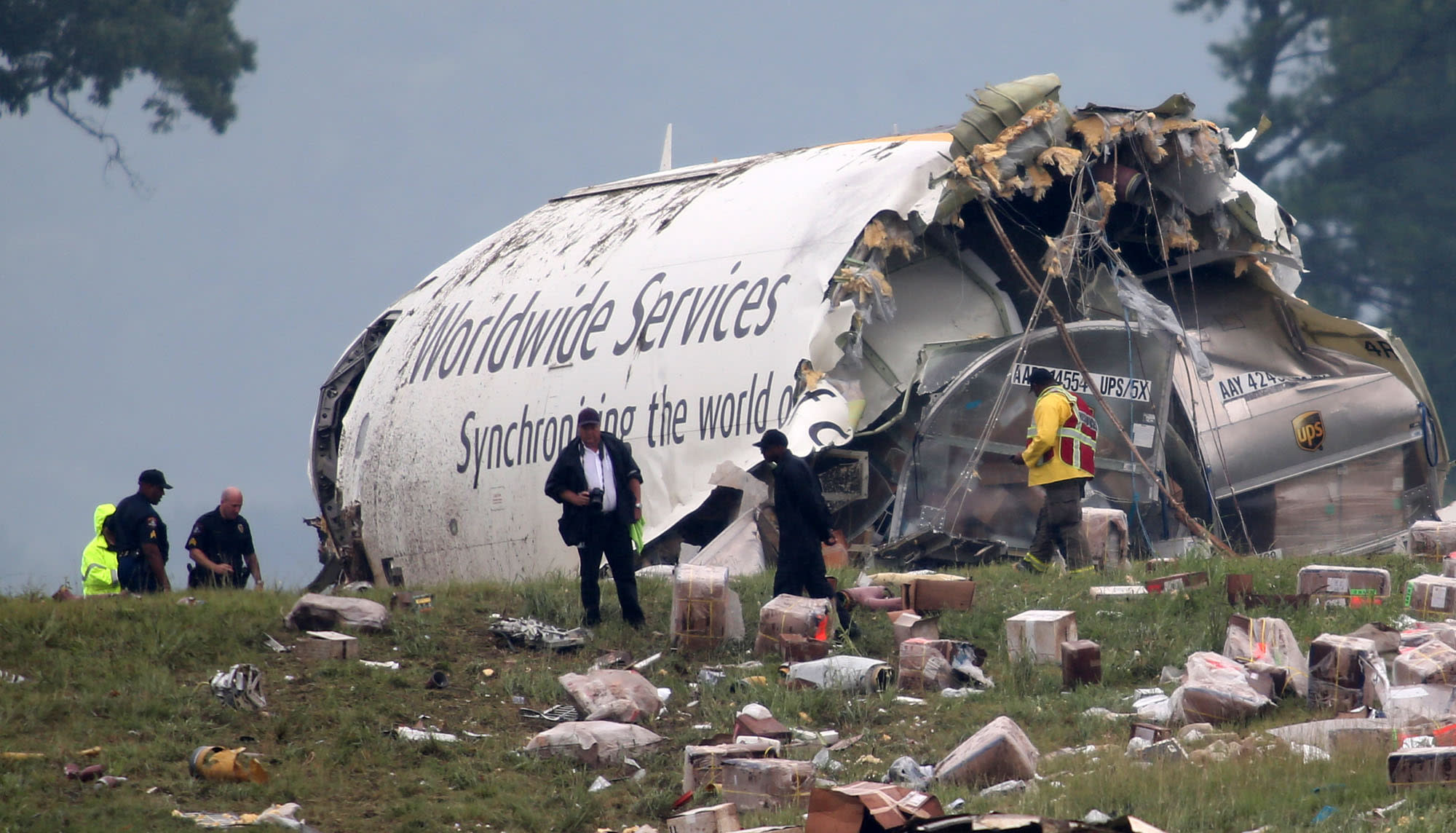 UPS cargo plane crashes in Alabama