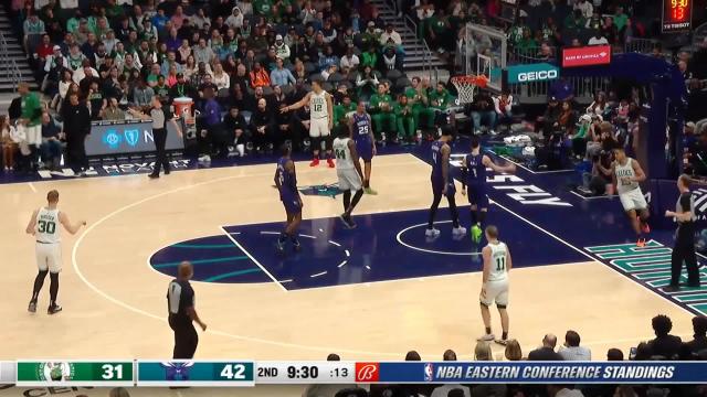 Malcolm Brogdon with an and one vs the Charlotte Hornets