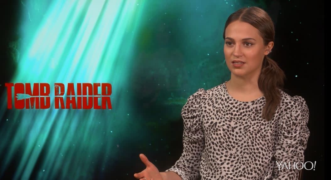 Kannada Rape Sex - Alicia Vikander on why 'Tomb Raider' avoided game's controversial  'attempted rape' scene (exclusive)