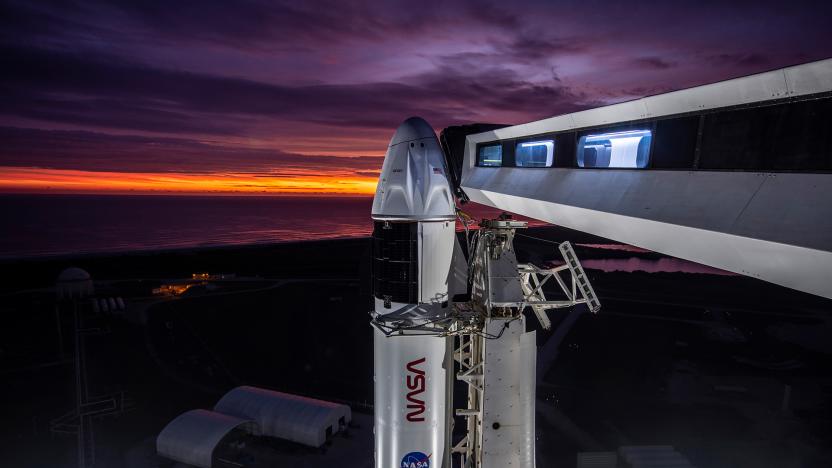 SpaceX Crew-3 mission at launch pad