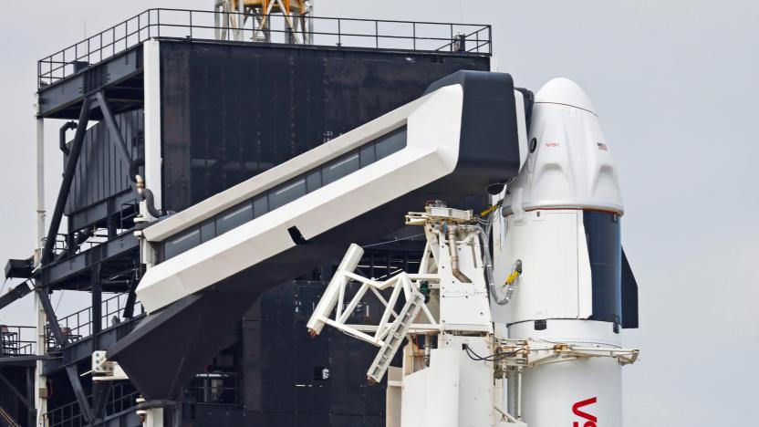 SpaceX's newest Crew Dragon capsule, "Endurance," is shown atop a SpaceX Falcon 9 rocket as it is prepared for launch with four astronauts on board, on a mission to the International Space Station at the Kennedy Space Center in Cape Canaveral. Florida, U.S. November 9, 2021.  