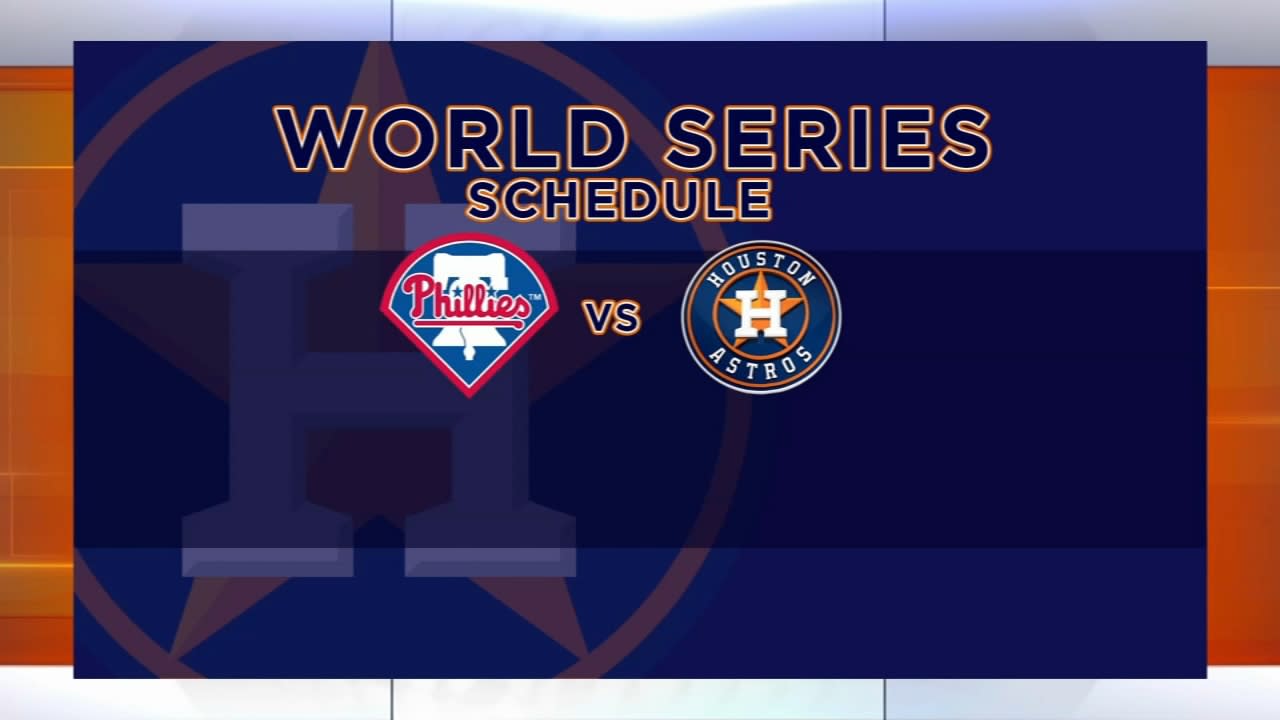 Astros-Phillies World Series game times revealed