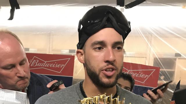 George Springer took very good care of the Commissioner's Trophy