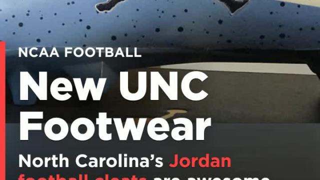 North Carolina's Jordan football cleats are awesome (Photos)