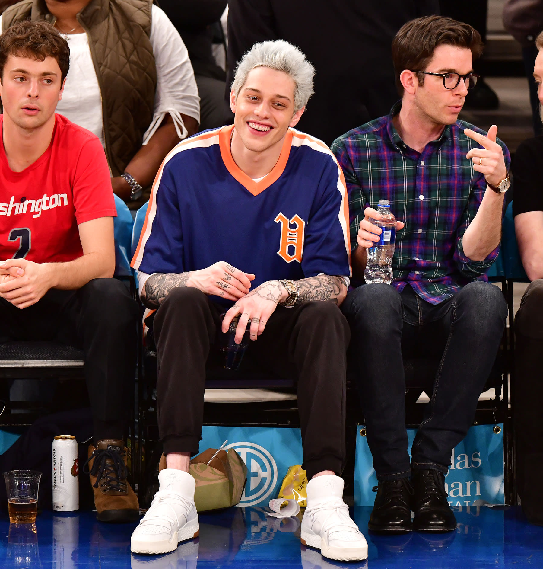 Pete Davidson Smiles at NBA Game After Speaking Out About Being Bullied by Ariana ...