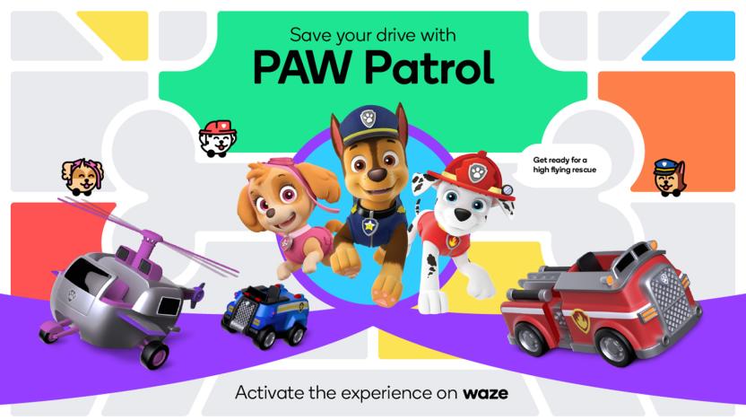 'PAW Patrol' navigation in Waze