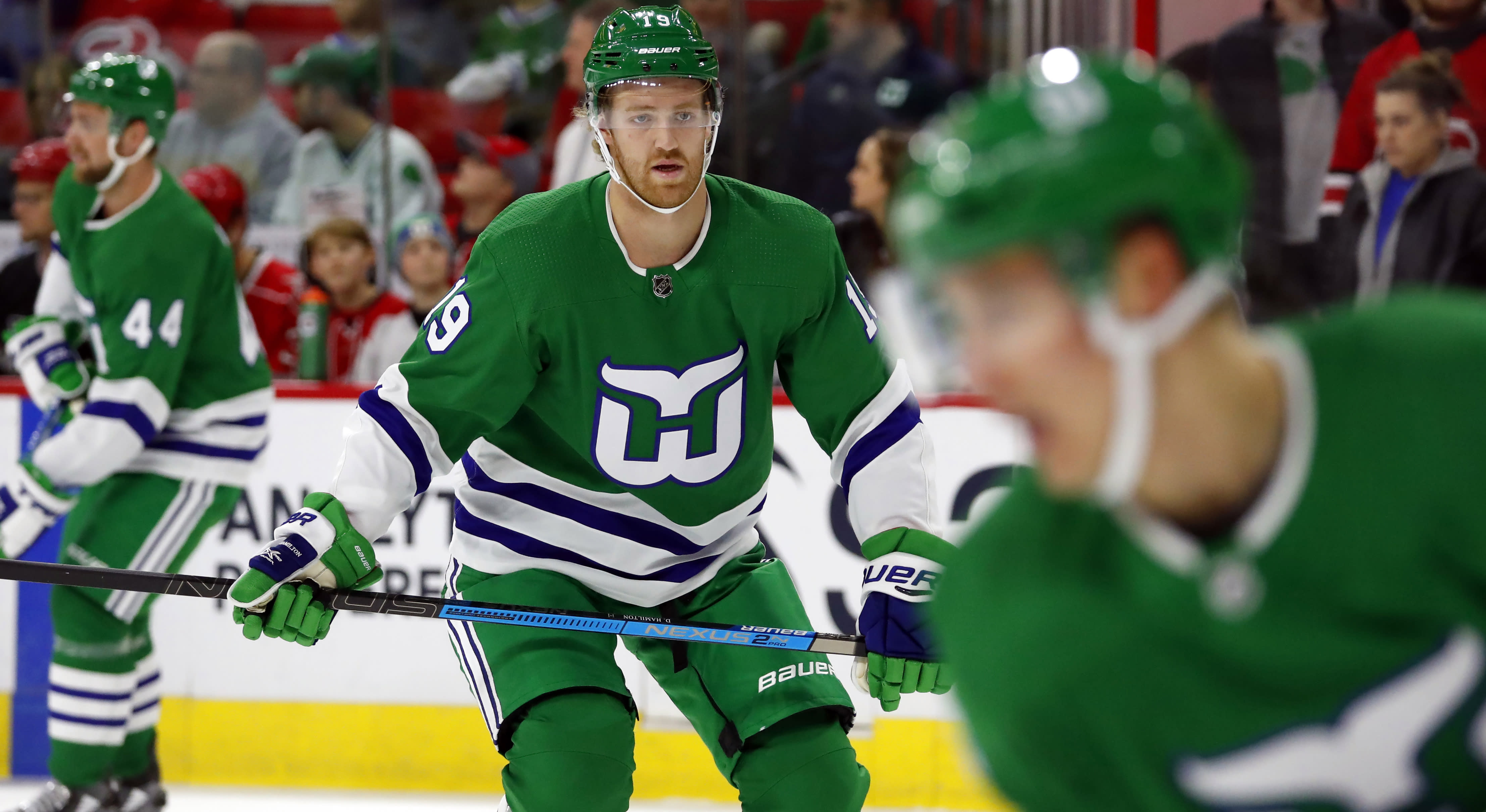 hurricanes wear whalers jerseys