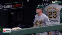 A's shut out on road in 7-0 loss to Orioles