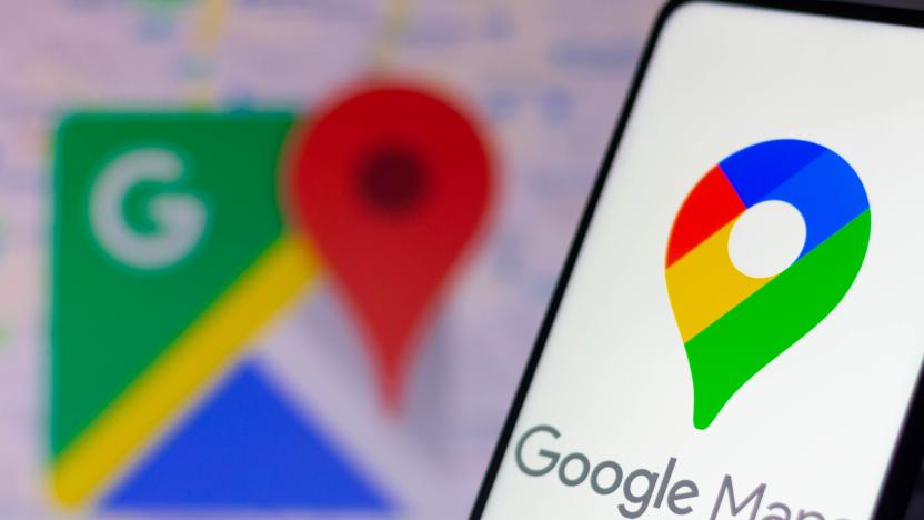 BRAZIL - 2021/10/31: In this photo illustration the Google Maps logo seen displayed on a smartphone and in the background. (Photo Illustration by Rafael Henrique/SOPA Images/LightRocket via Getty Images)