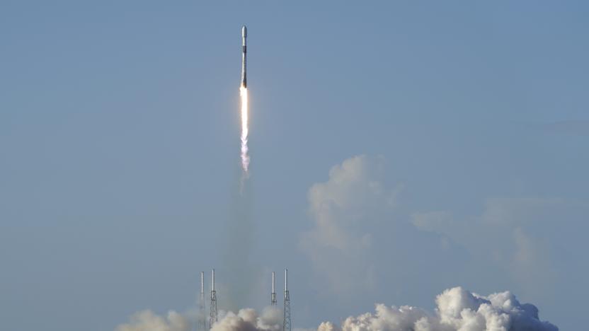 A SpaceX Falcon 9 rocket, with the Korea Pathfinder Lunar Orbiter, or KPLO, lifts off from launch complex 40 at the Cape Canaveral Space Force Station in Cape Canaveral, Fla., Thursday, Aug. 4, 2022. South Korea joined the stampede to the moon Thursday with the launch of a lunar orbiter that will scout out future landing spots. (AP Photo/John Raoux)