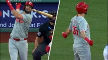 Dahl rips an RBI double off the Green Monster to add to the Phillies' lead