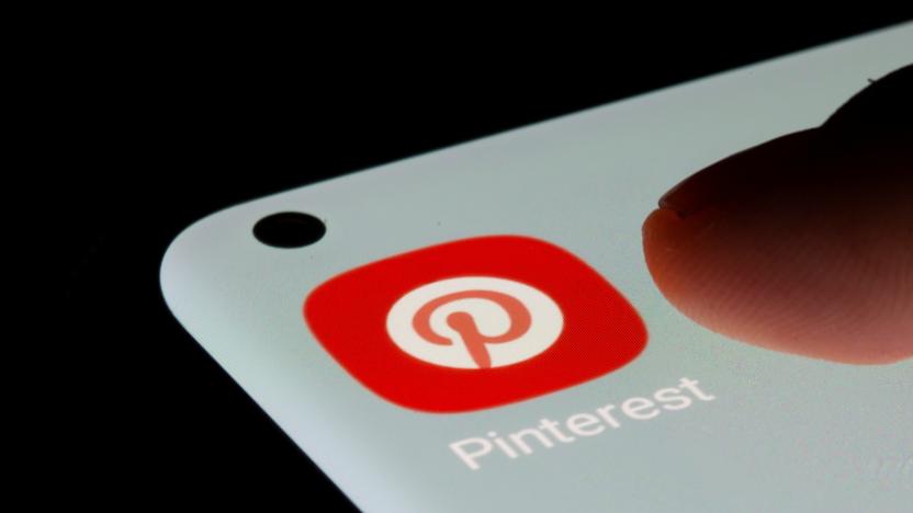 Pinterest app is seen on a smartphone in this illustration taken, July 13, 2021. REUTERS/Dado Ruvic/Illustration