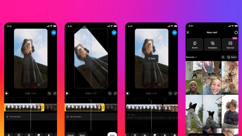 New Instagram video editing tools. 