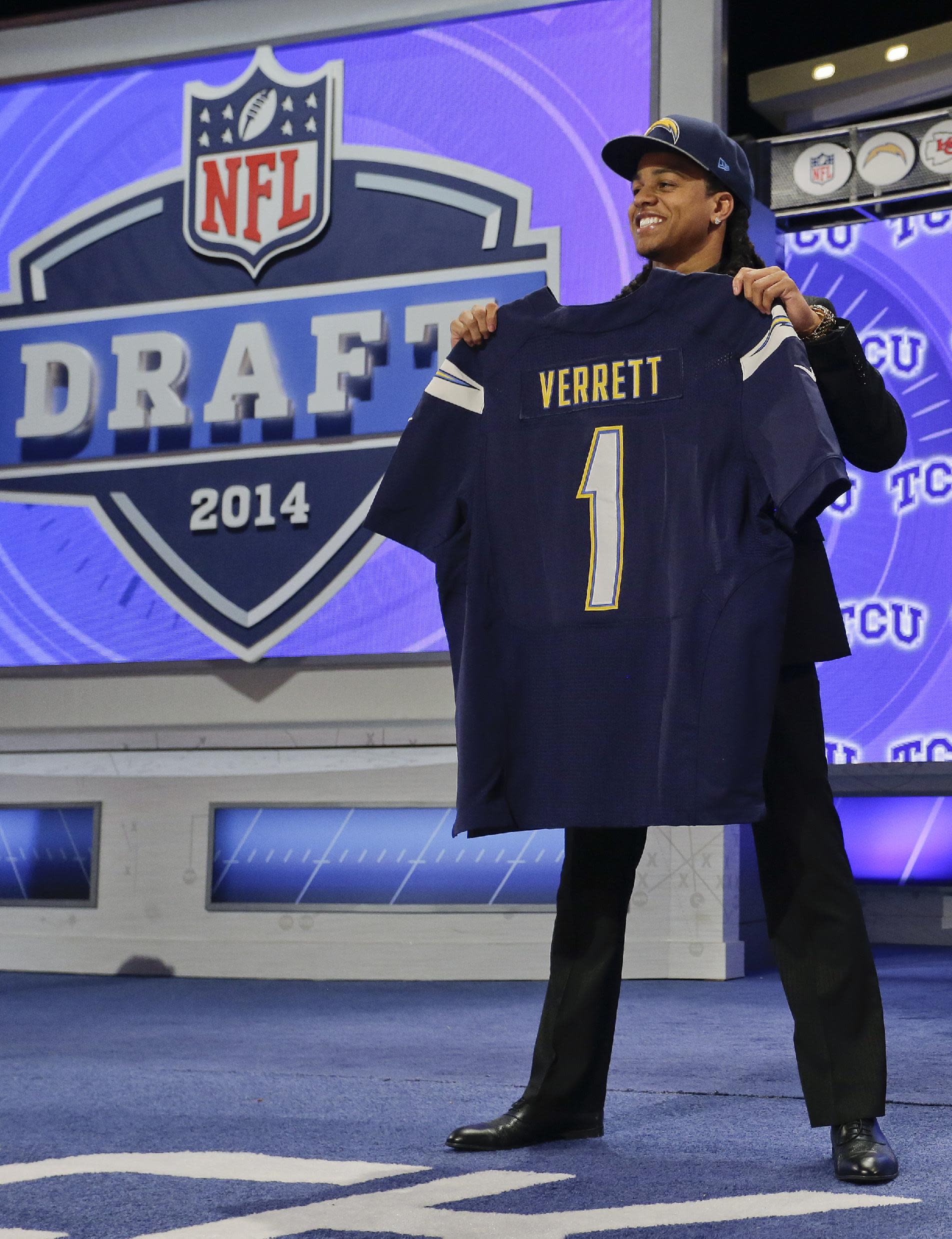 verrett chargers jersey