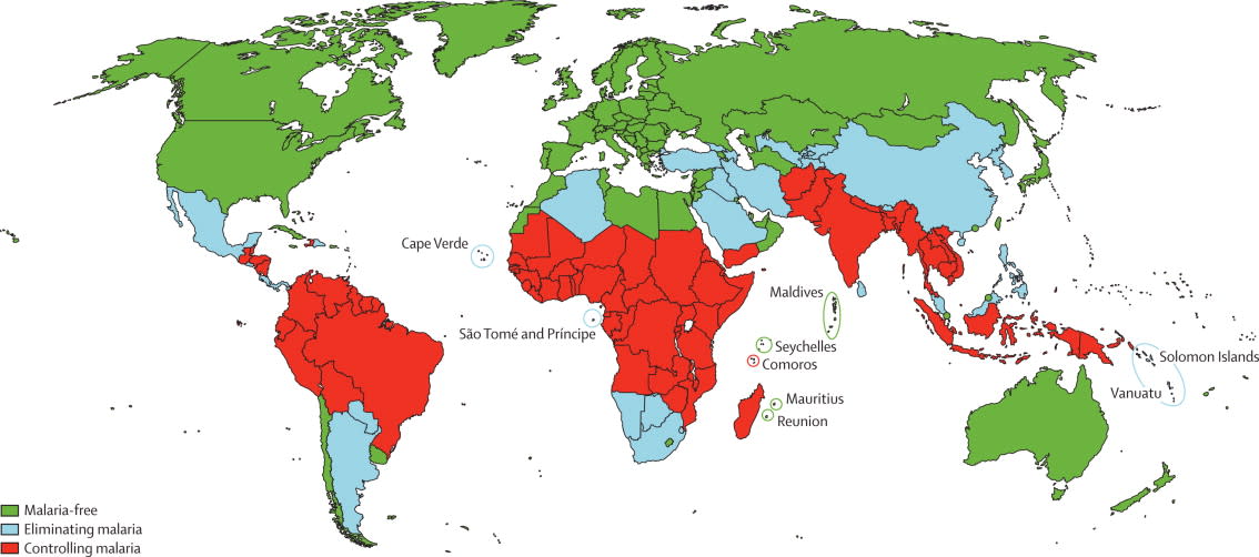 malaria transmission map