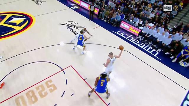 Kentavious Caldwell-Pope with an and one vs the Golden State Warriors