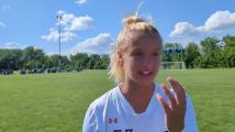 Valley's Elan Litt is all smiles after the Tigers' quarterfinal win over Linn-Mar