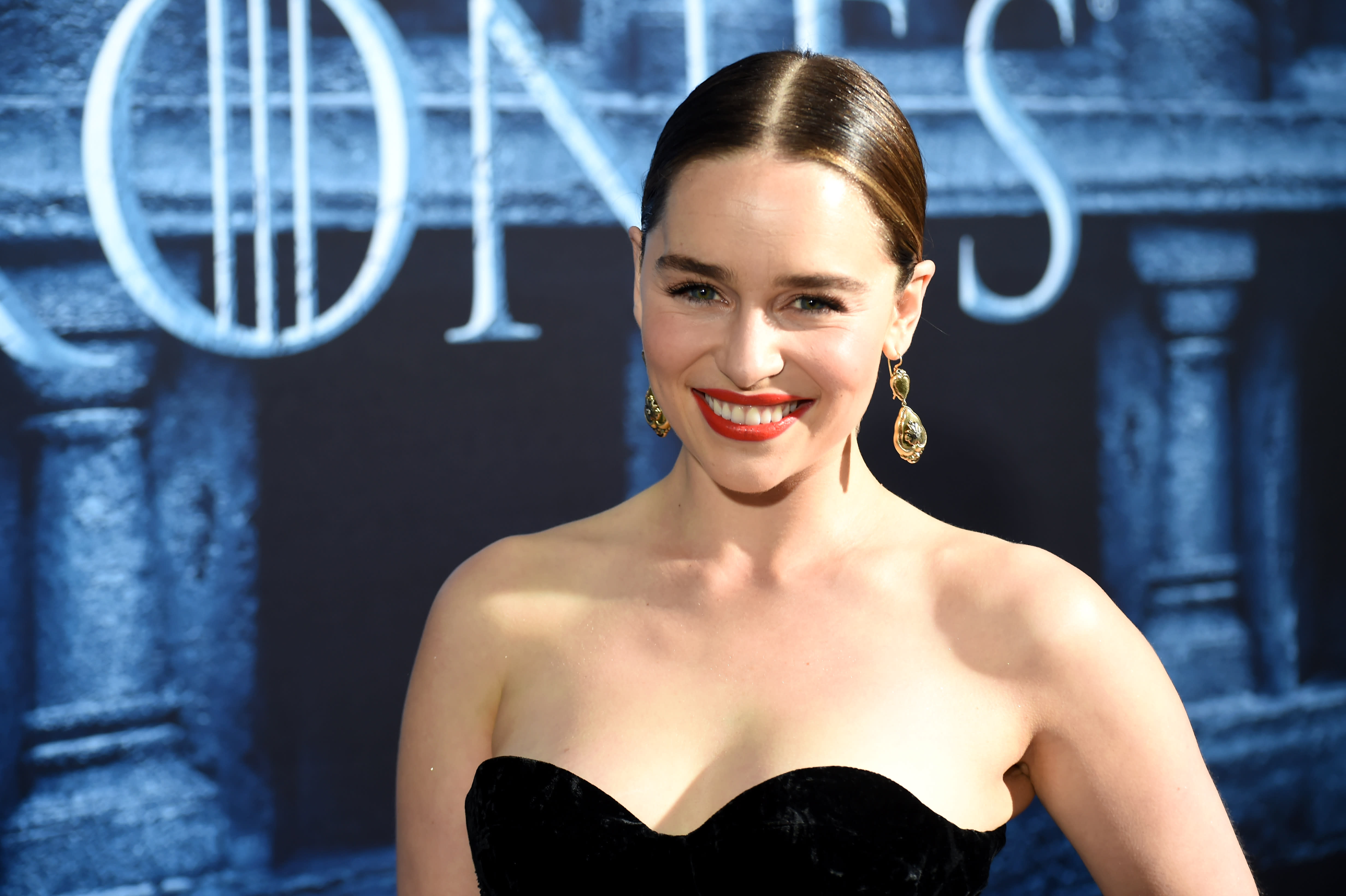 Emilia Clarke wore a sheer sweater with a lacy bra, and now we want to