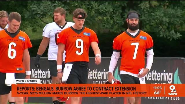 Bengals QB Joe Burrow becomes NFL's highest-paid player with $275 million  deal, AP source says, Sports