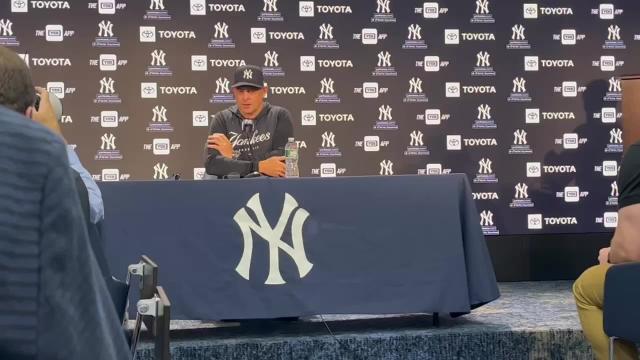 Video: Yankees manager Aaron Boone gives latest update on Aaron Judge's toe injury