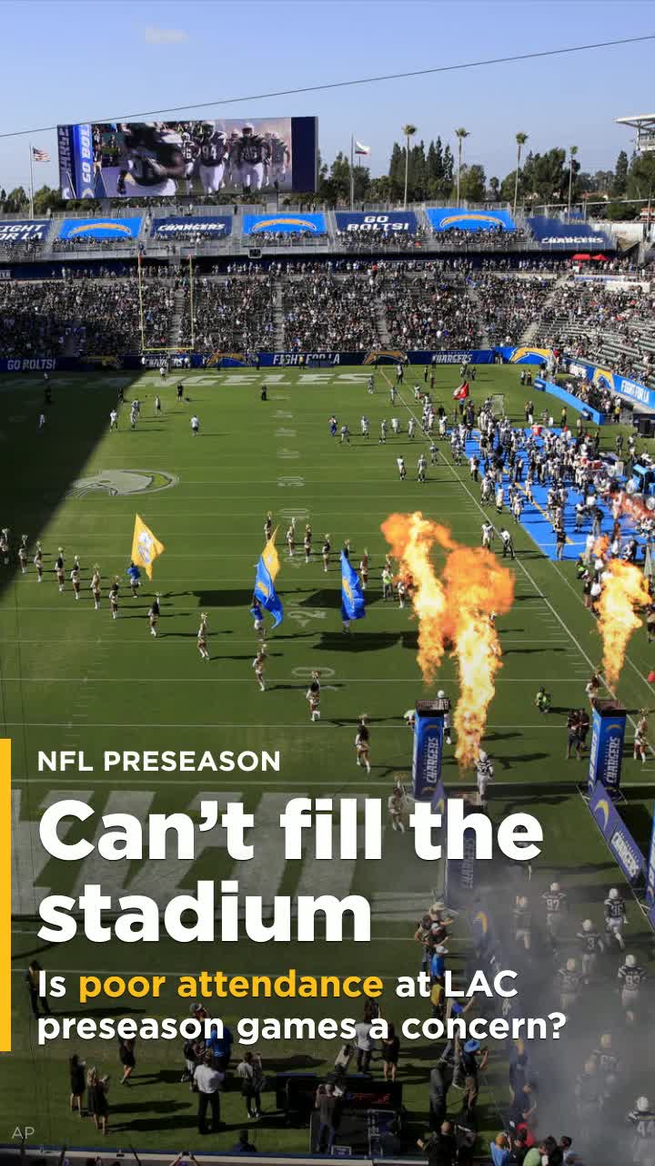 Los Angeles Chargers getting poor preseason attendance