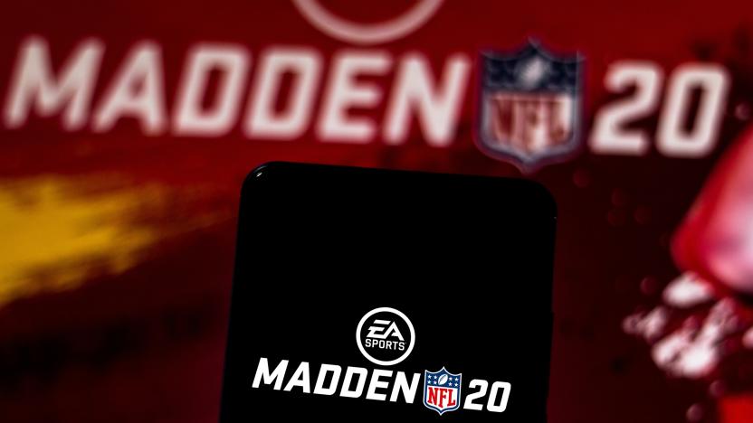 BRAZIL - 2019/06/12: In this photo illustration the Madden NFL 20 logo is displayed on a smartphone. (Photo Illustration by Rafael Henrique/SOPA Images/LightRocket via Getty Images)