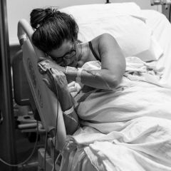 Photographer's picture of mom after birth packs powerful postpartum message