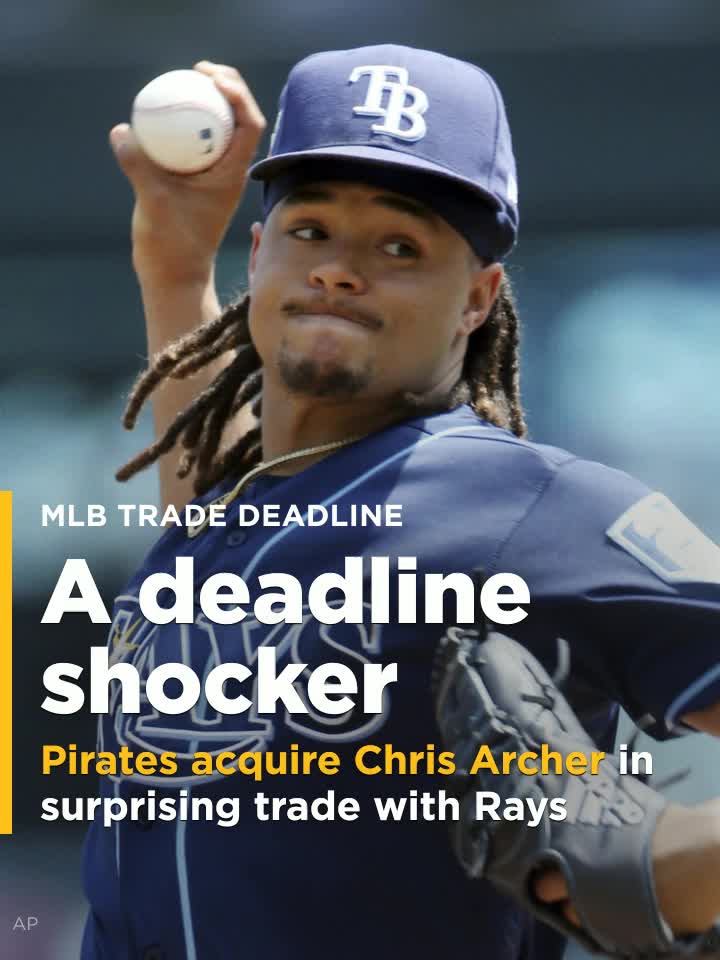 Chris Archer traded to Pirates for Meadows, Glasnow