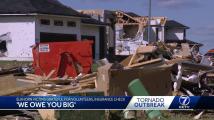 Elkhorn victims grateful for volunteers, insurance check after tornado