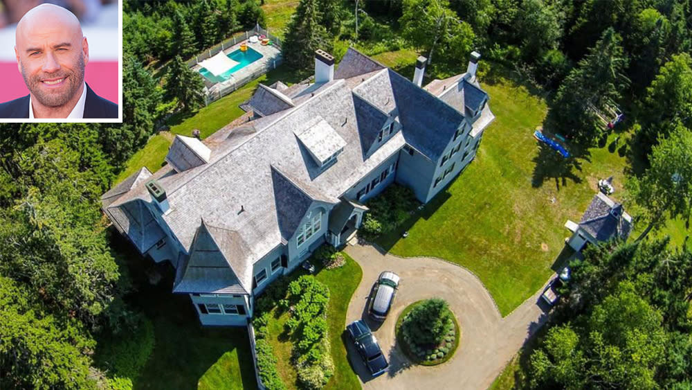 John Travolta lists his 20-bedroom Maine mansion for $ 5 million