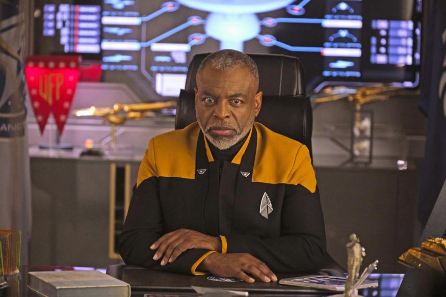 LeVar Burton as Geordi La Forge in"The Bounty" Episode 306, Star Trek: Picard on Paramount+.  