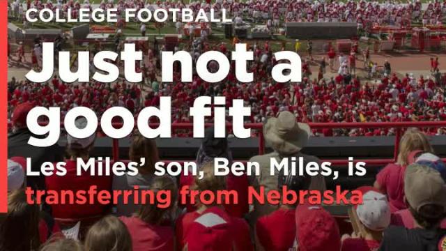 Ben Miles, Les Miles' son, decides to transfer from Nebraska