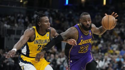  - On a frustrating night when the Lakers struggled with shooting and communication, they lose by 19 points to the Pacers in