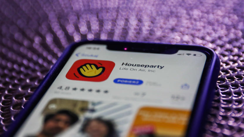 Houseparty app icon is seen displayed on phone screen in this illustration photo taken in Poland on March 23, 2020. (Photo by Jakub Porzycki/NurPhoto via Getty Images)