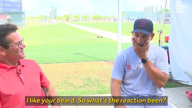 Red Sox manager Alex Cora defends beard: 'We're going to keep it like this