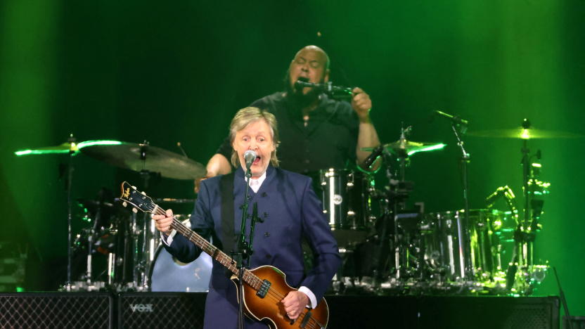 Musician Paul McCartney performs during his Got Back tour at SoFi Stadium in Inglewood, California, U.S., May 13, 2022. REUTERS/Mario Anzuoni