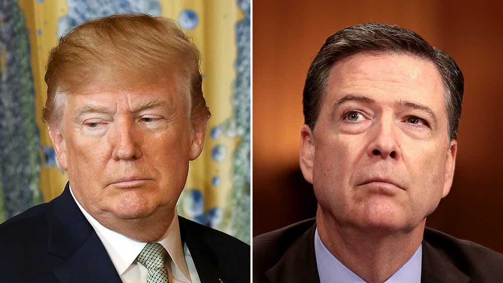 Trump draws attention with admission he 'fired Comey'