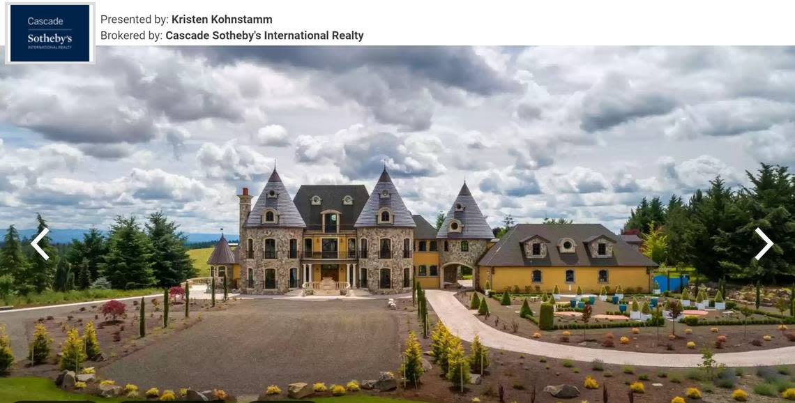 Idyllic chateau nestled in scenic Oregon farmland lists for $5.5 million. Take a..