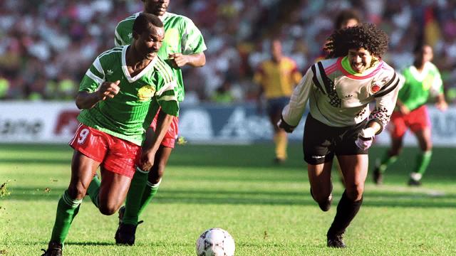 World Cup Wonder: Roger Milla's 1990 goal and celebration against Colombia