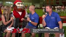 Bucs mascot has jokes for Mike Garafolo on 'Inside Training Camp Live'