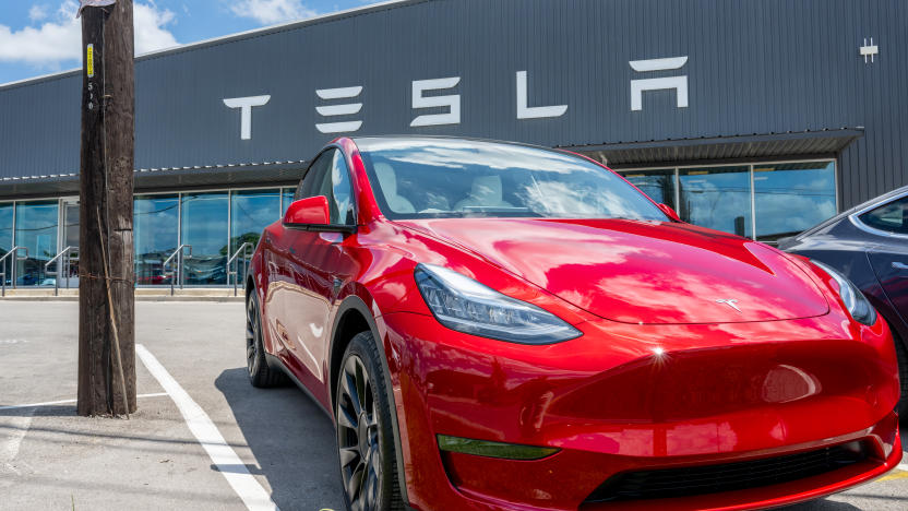 AUSTIN, TEXAS - MAY 31: A Tesla Model Y is seen on a Tesla car lot on May 31, 2023 in Austin, Texas. Tesla's Model Y has become the world's best selling car in the first quarter of 2023. (Photo by Brandon Bell/Getty Images)