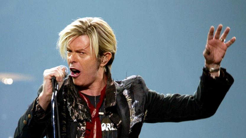 David Bowie performs his North American debut of "A Reality Tour" in Montreal, December 13, 2003. Bowie kicked off his first North American concert series in eight years after battling the flu for a week and canceling several shows.