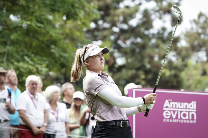 Brooke Henderson seeks second major with lead in Evian Championship