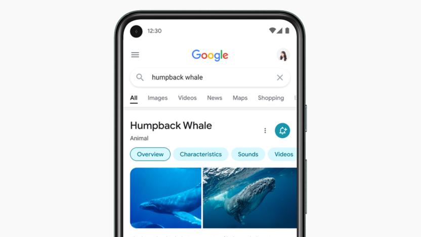 Google mobile search redesign (2021)