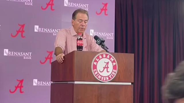 Nick Saban talks former Alabama football linebacker Drew Sanders