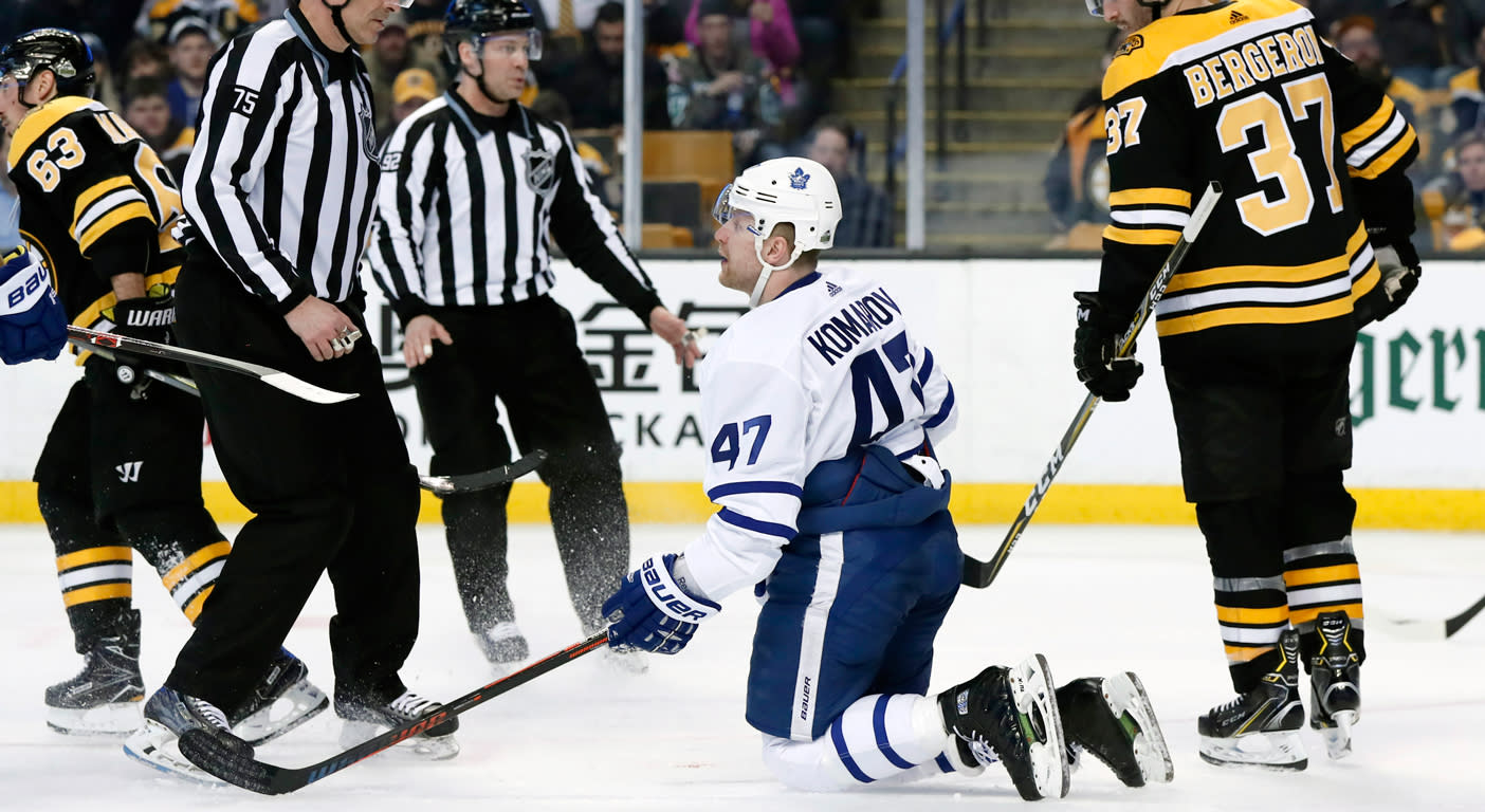 Leafs' Leo Komarov promoted to top line vs Bruins, Marchand1404 x 768