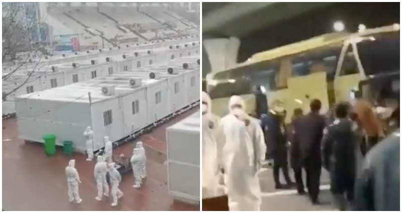 Video: Chinese COVID-19 patients confined to metal boxes in quarantine camps