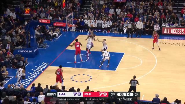 Lonnie Walker IV with a dunk vs the Philadelphia 76ers